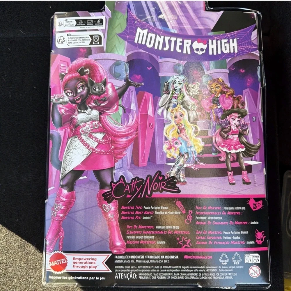 Monster‎ High G3 Catty Noir Doll Popstar Purrformer Werecat New In Box HNF96
